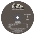 Nirvana 'Nevermind' LP Label Sticker
