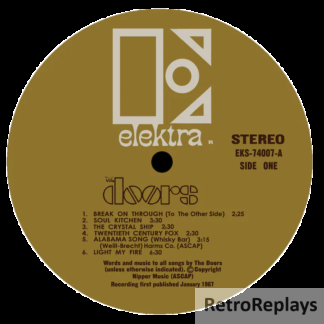 'The Doors' LP Label Magnet