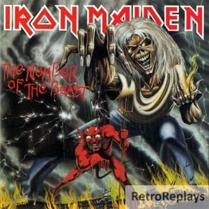 Iron Maiden 'The Number of the Beast' LP Label Magnet - Image 2