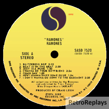 'Ramones' LP Label Magnet