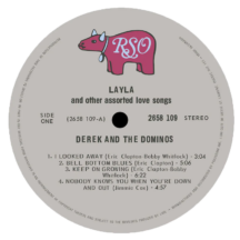 Derek and the Dominos 'Layla and Other Assorted Love Songs' LP Label Sticker