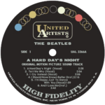 The Beatles 'A Hard Day's Night' LP Label Magnet