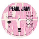 Pearl Jam 'Ten' LP Label Sticker
