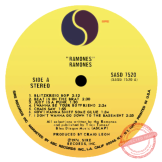 'Ramones' LP Label Magnet