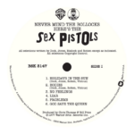 The Sex Pistols 'Never Mind the Bollocks...' LP Label Sticker