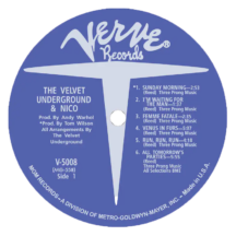 'The Velvet Underground & Nico' LP Label Sticker